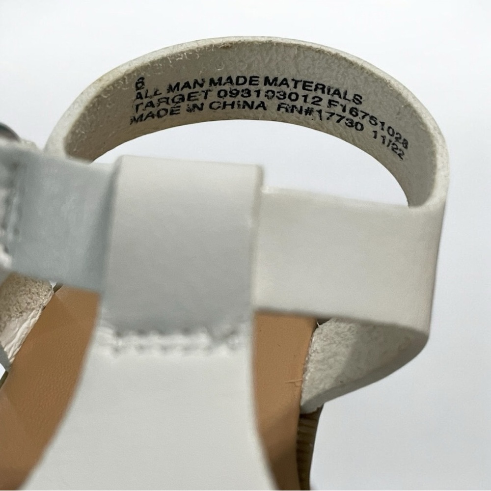 Cat & Jack White Toddler Girl Sandals - Picture 9 of 9